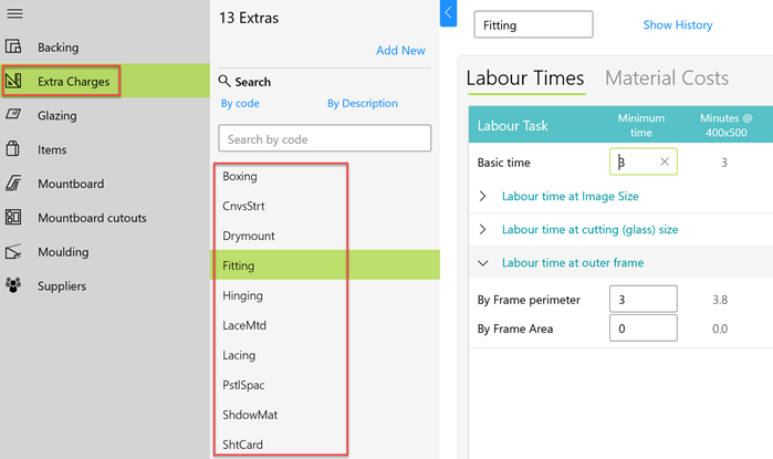 List of framing extras