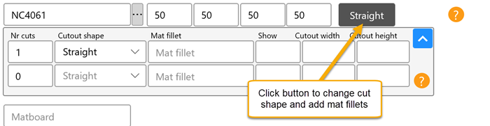 select a cut shape