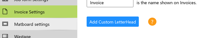 add custom letterhead