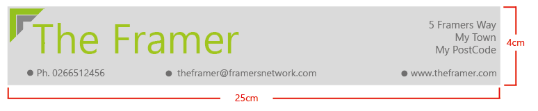 sizing for letterhead
